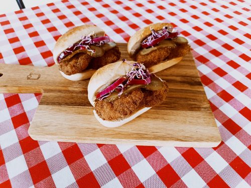 Mini ciabatta szendvics fasírtos